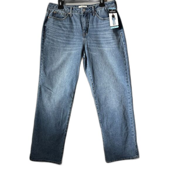 Edited Denim - Edited by Remi Bader Women's Loose Straight Jean Size 10 Authentic Casual Denim